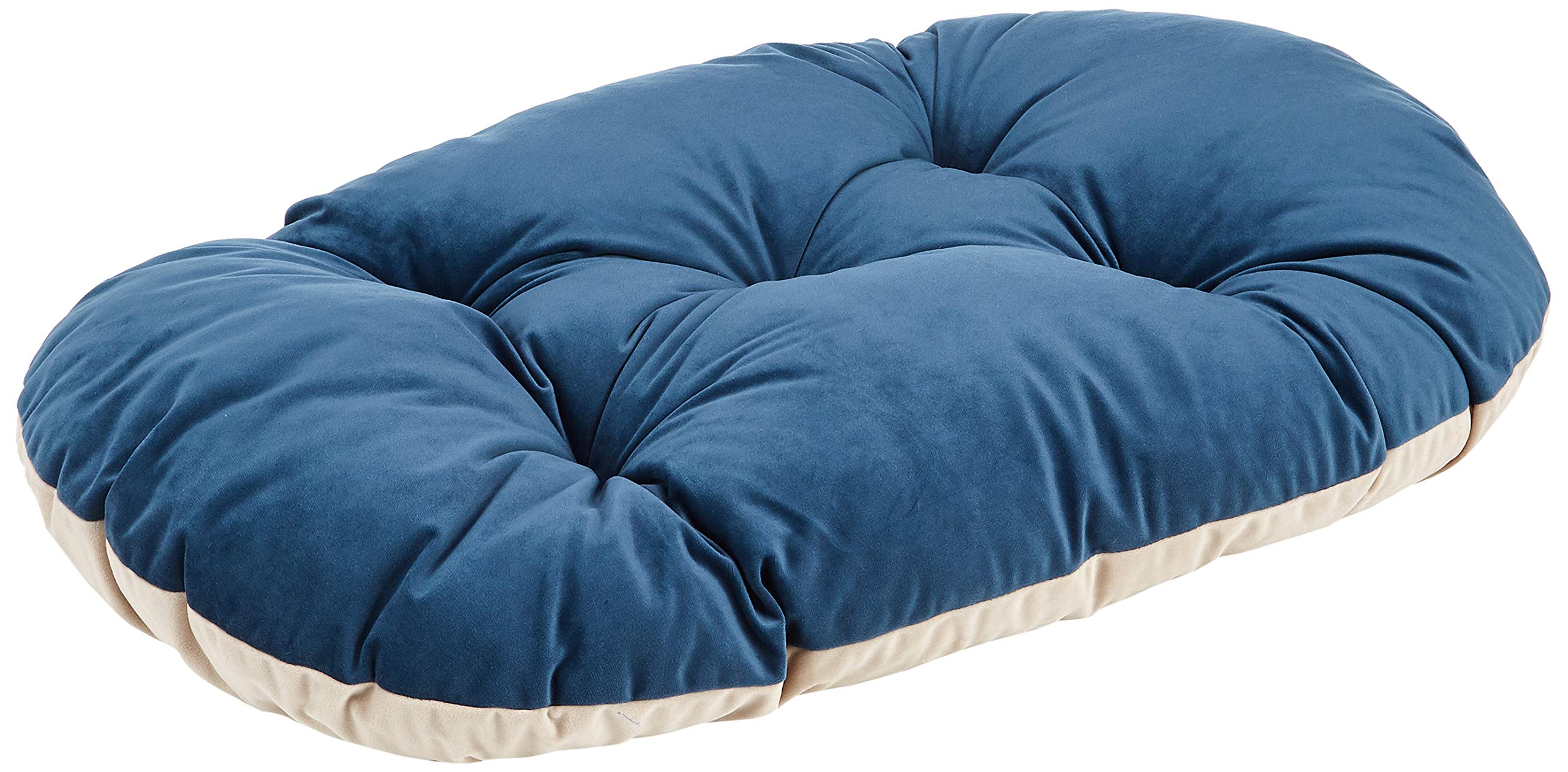 Ferplast Cuscino per Cani e Gatti PRINCE 78/8, Lettino imbottito per Animali, Double-face, Velluto, Lavabile, Blu