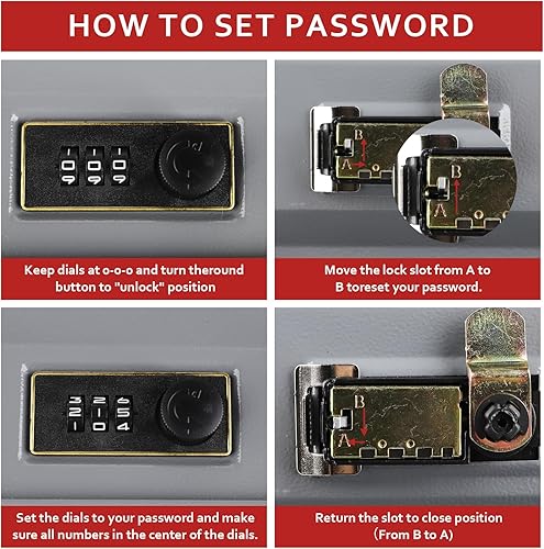 Miniatura 7 de Caja fuerte con libro de diversión con cerradura de combinación (1.8 pulgadas de profundidad x 5.9 pulgadas de ancho x 8.6 pulgadas de alto), caja