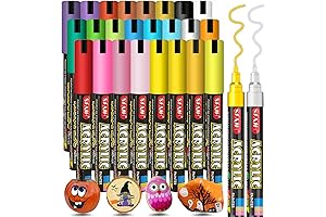 SFAIH Graffiti Acrylic Paint Markers - 24 Vibrant Colors for Endless Artistic Creations