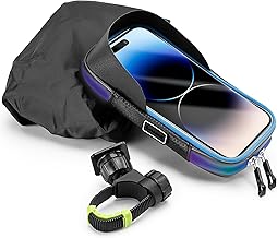 Mobile Phone Holder Bicycle for Smartphones up to 7 Inch Waterproof Handlebar Bag Bicycle with TPU Touch Screen, 360° Rotatable for Mountain Bike, Road Bike, E-Bike