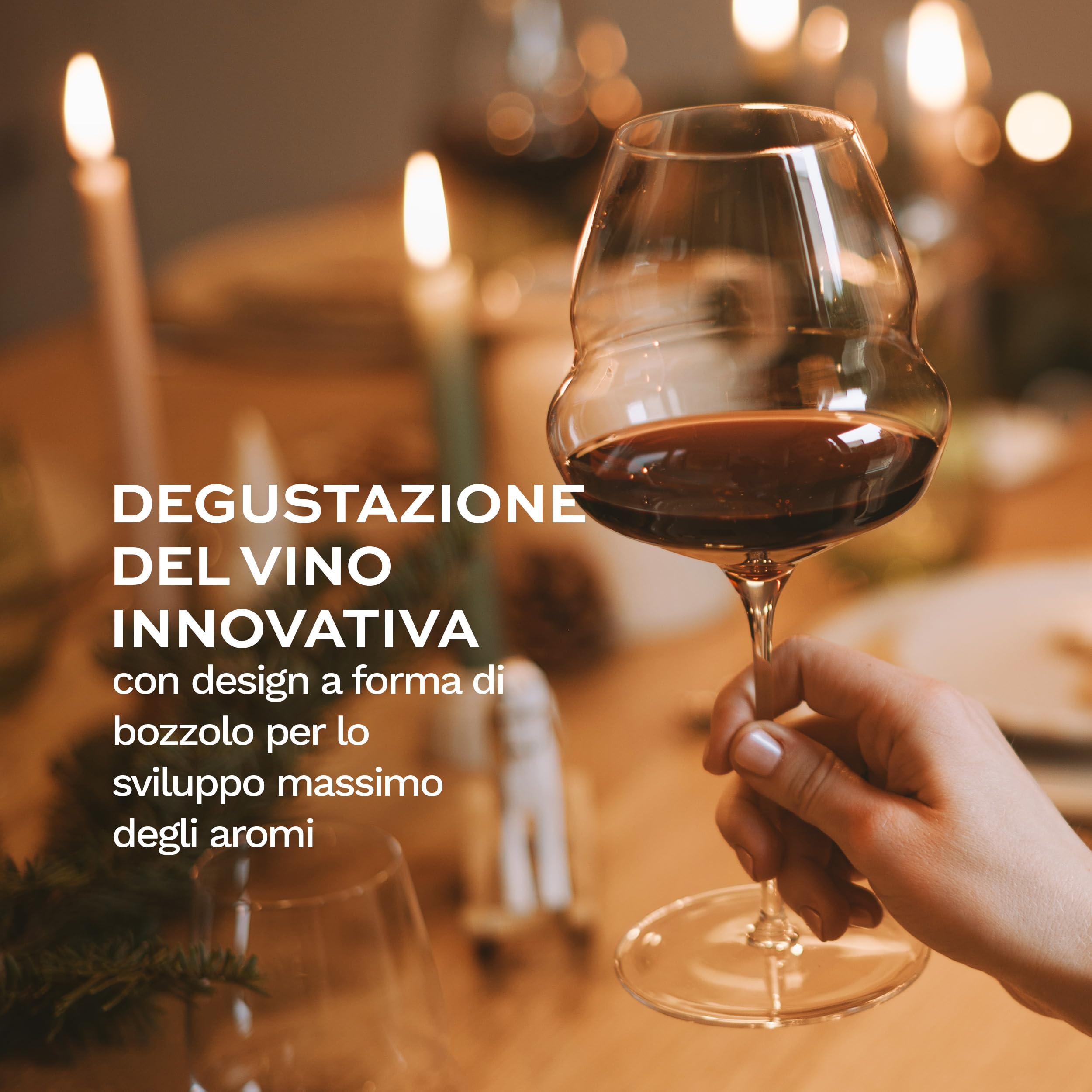 Stölzle Lausitz Calici da Vino Borgogna Cocoon Set da 6, 710ml – Calici Ideali per il Borgogna – Design Cocoon per uno Sviluppo degli Aromi – Lavabile in Lavastoviglie