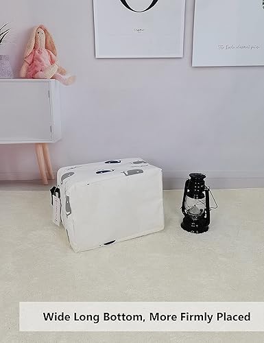 Miniatura 4 de QUEENLALA Cesta rectangular para la ropa suciacesta plegable para organizacióncontenedor de almacenamiento, juguetes para niños, oficina,