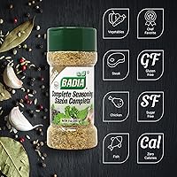 Vista 4 de Badia Condimento Completo 9 oz – Mezcla de Especias Multiusos de Ajo, Cebolla, Sal, Pimienta, Hierbas y Especias - Mezcla Firmada Sabrosa