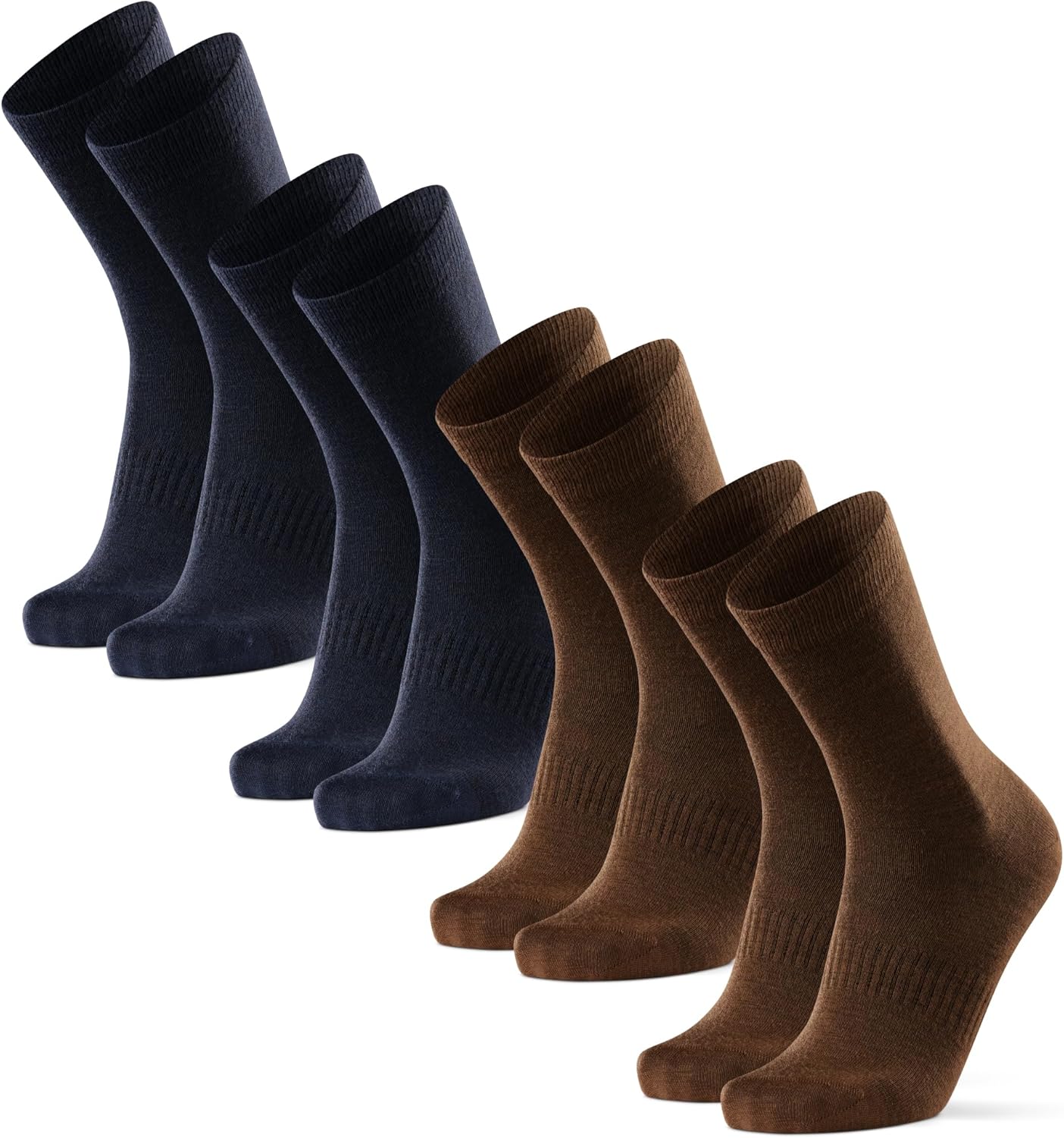 DANISH ENDURANCE Merino Wool Hiking Liner Socks for Men & Women, Lightweight & Breathable Socks for Outdoors, 2 or 4-Pack
