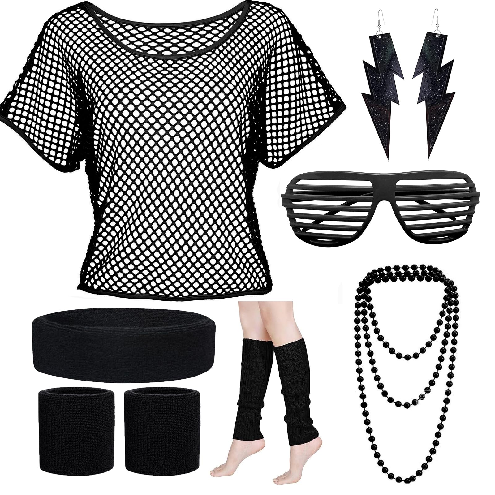 Deguisement Annee 80 Accessoire Femme Fluo Déguisement Année 80s Di Fete Tutu T Shirt Sac Banane Lunette Bandeau Collie Amz B