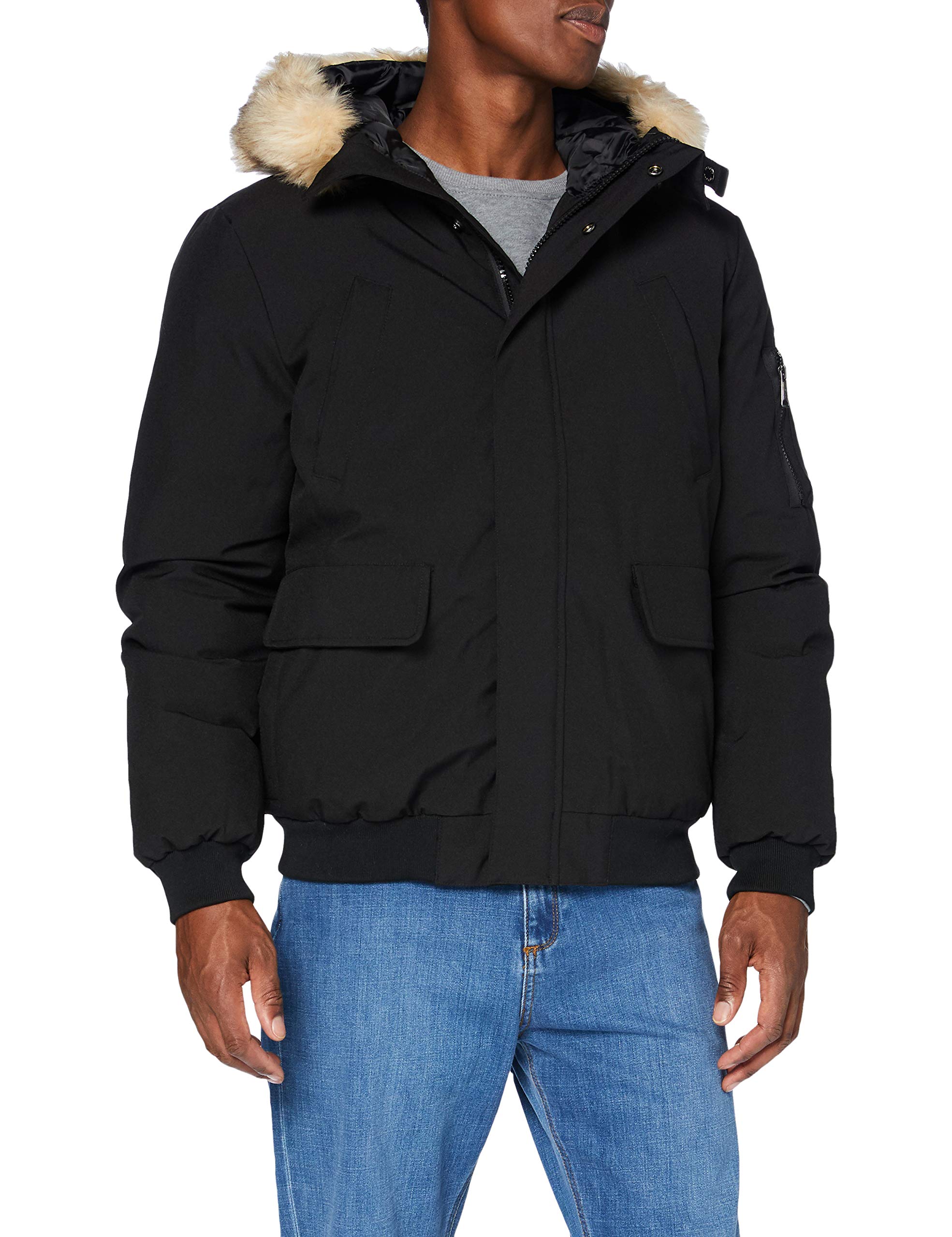 Schott NYC Men's Keyburn Jacket, Black, Large
