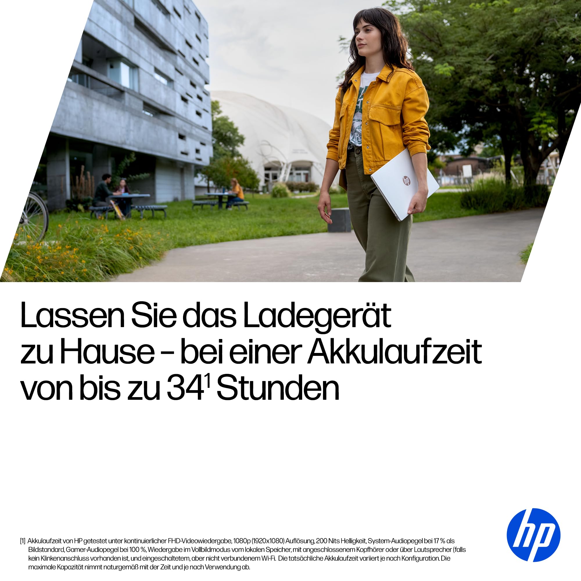 HP OmniBook 5 Next Gen AI Laptop PC, 16 Zoll 2K OLED Touch, Snapdragon X1-26-100 Prozessor (45 NPU-Tops), 16 GB LPDDR5x RAM, 512 GB PCIe SSD, Qualcomm Adreno GPU, Windows 11 Home, QWERTZ, Silber