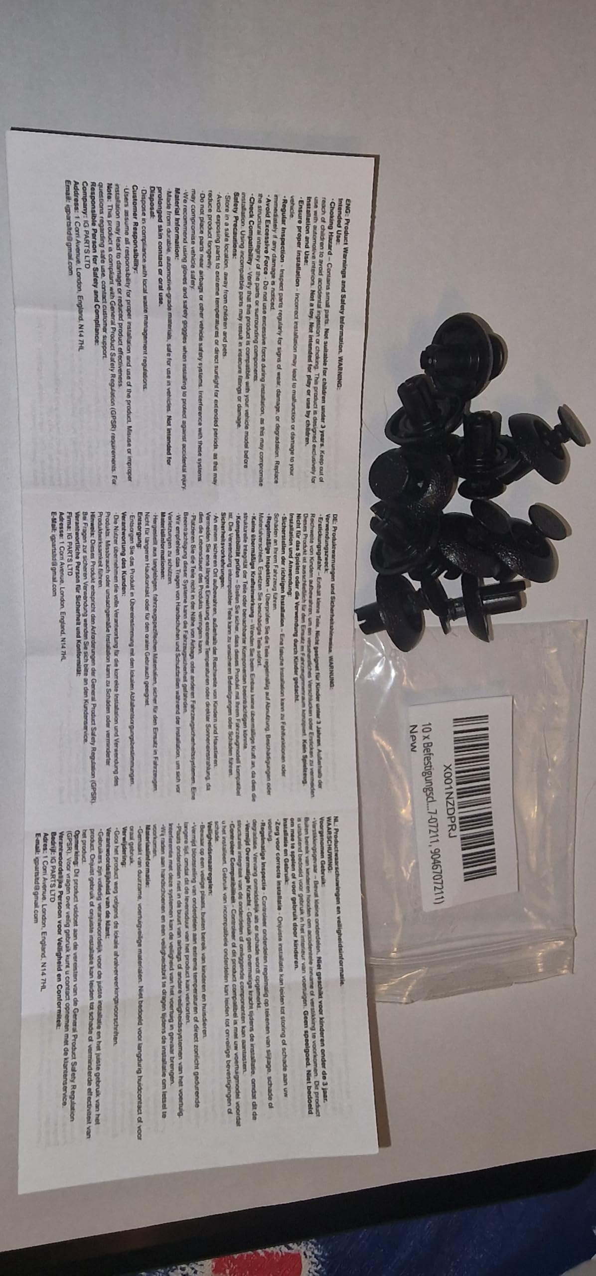 Lot 50 Clips Fixation Panneau Isolation Capot - Compatible Toyota Lexus OE 90467-09050