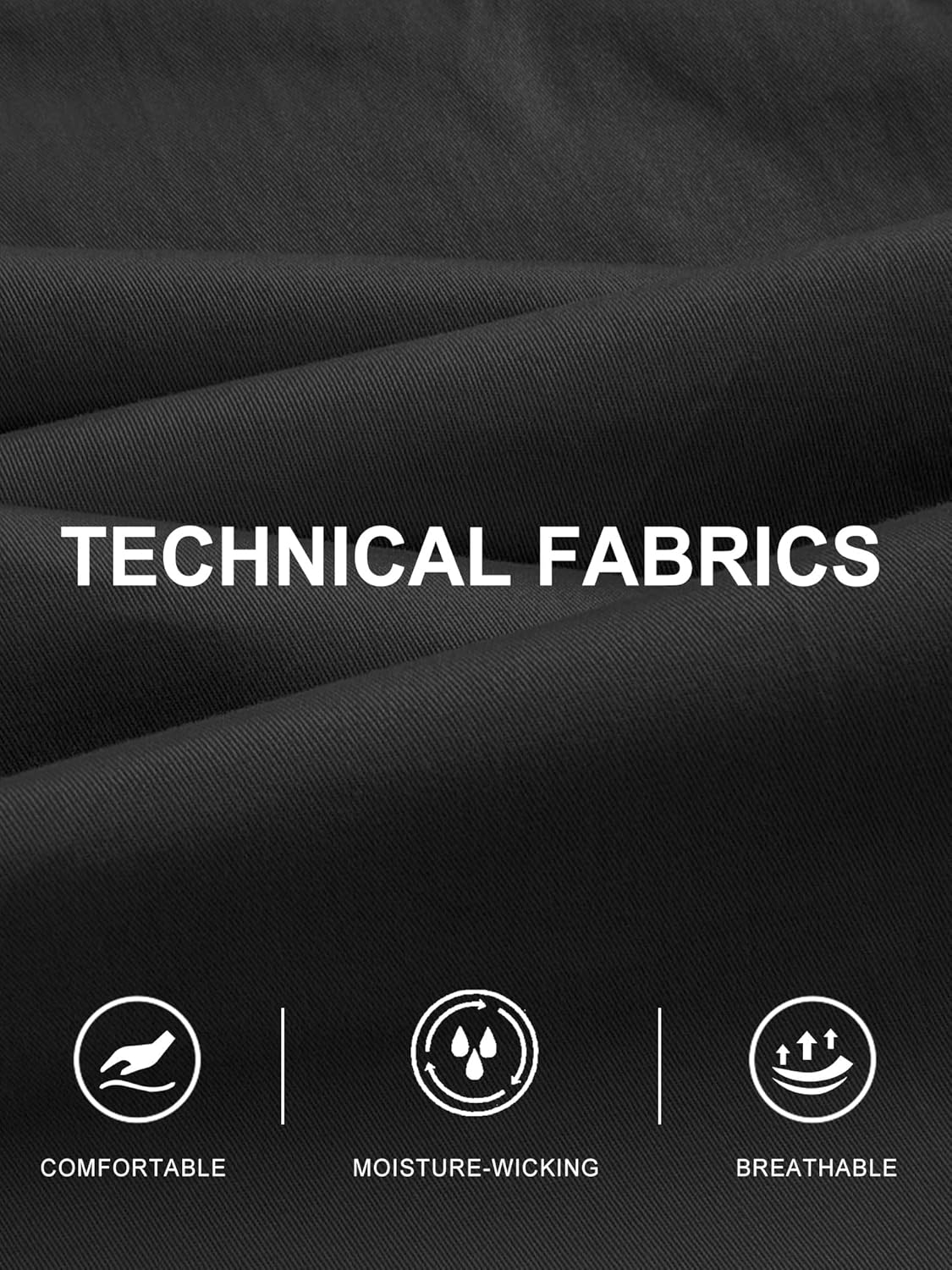 PLEPAN Men's Casual Cargo Pants with Drawstring Hems Elastic Waist Workout Pants Hiking Tactical Sweatpants with Pockets - Image 5