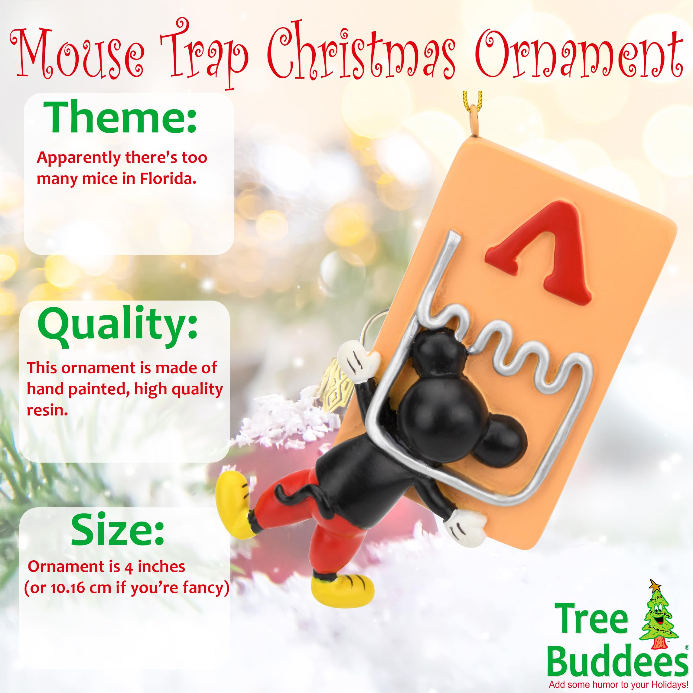 Amazon.com: Tree Buddees Mouse Trap Funny Christmas Ornaments