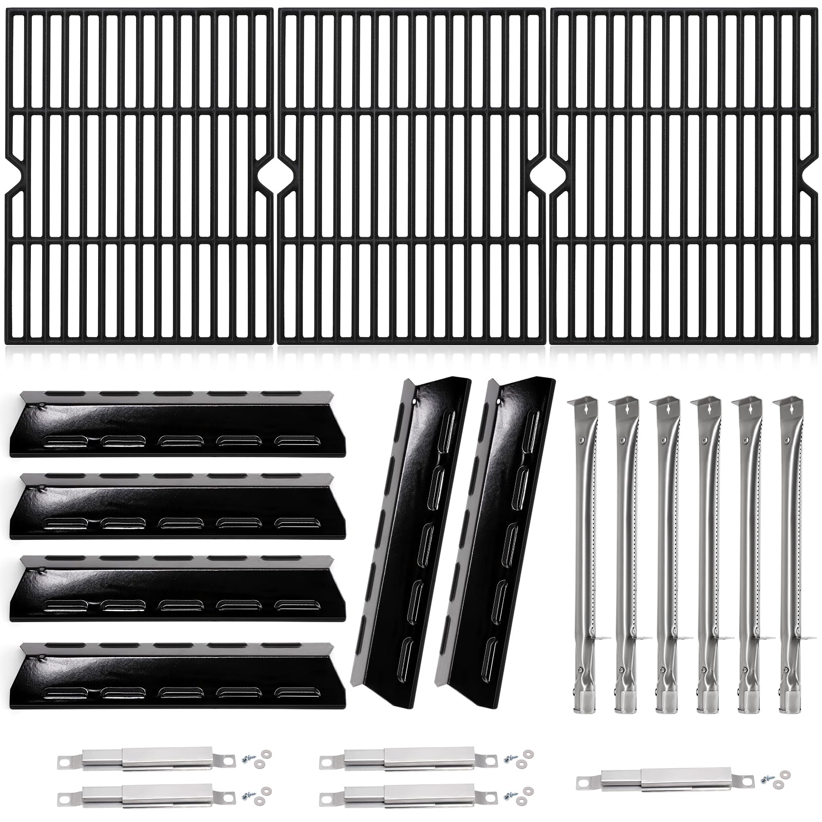Hiorucet Grill Grate Parts for Kenmore 6 Burner 146.47223610, Kenmore 4 Burner 146.16198211, 146.10016510, 146.16197211, 146.34461410, 146.16198210, 146.16197210 Kenmore BBQ Grill Replacement Parts.