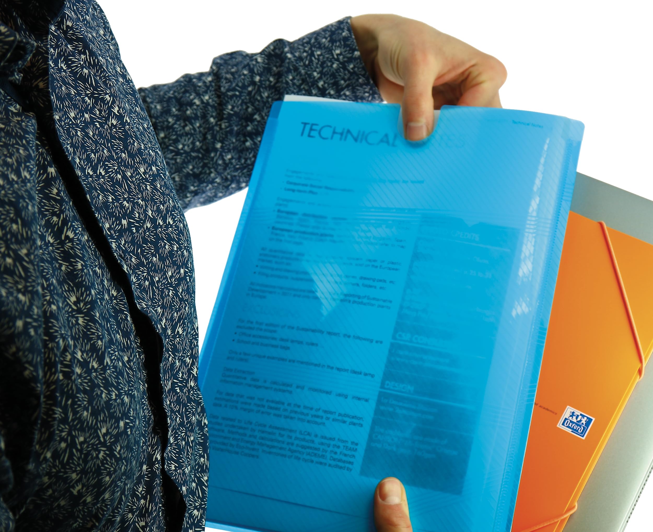 Oxford EasyGo A4 Premium Document Wallets - 5 Colours (Pack of 5), 24x33,5 cm - Image 2