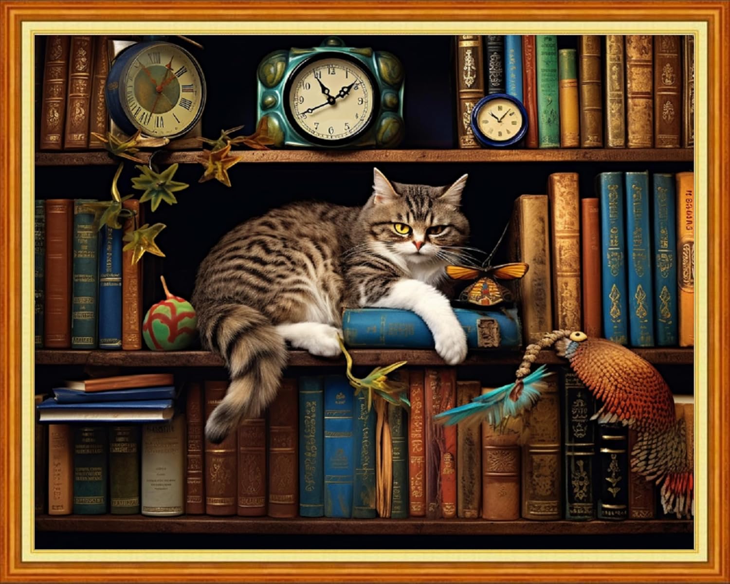 Dimensean Stamped Cross Stitch Kits Full Range of Embroidery Patterns Starter Kits for Beginners Adult DIY Cross Stitches Needlepoint Kits 11CT-Sleepy Cats 16x20 inch