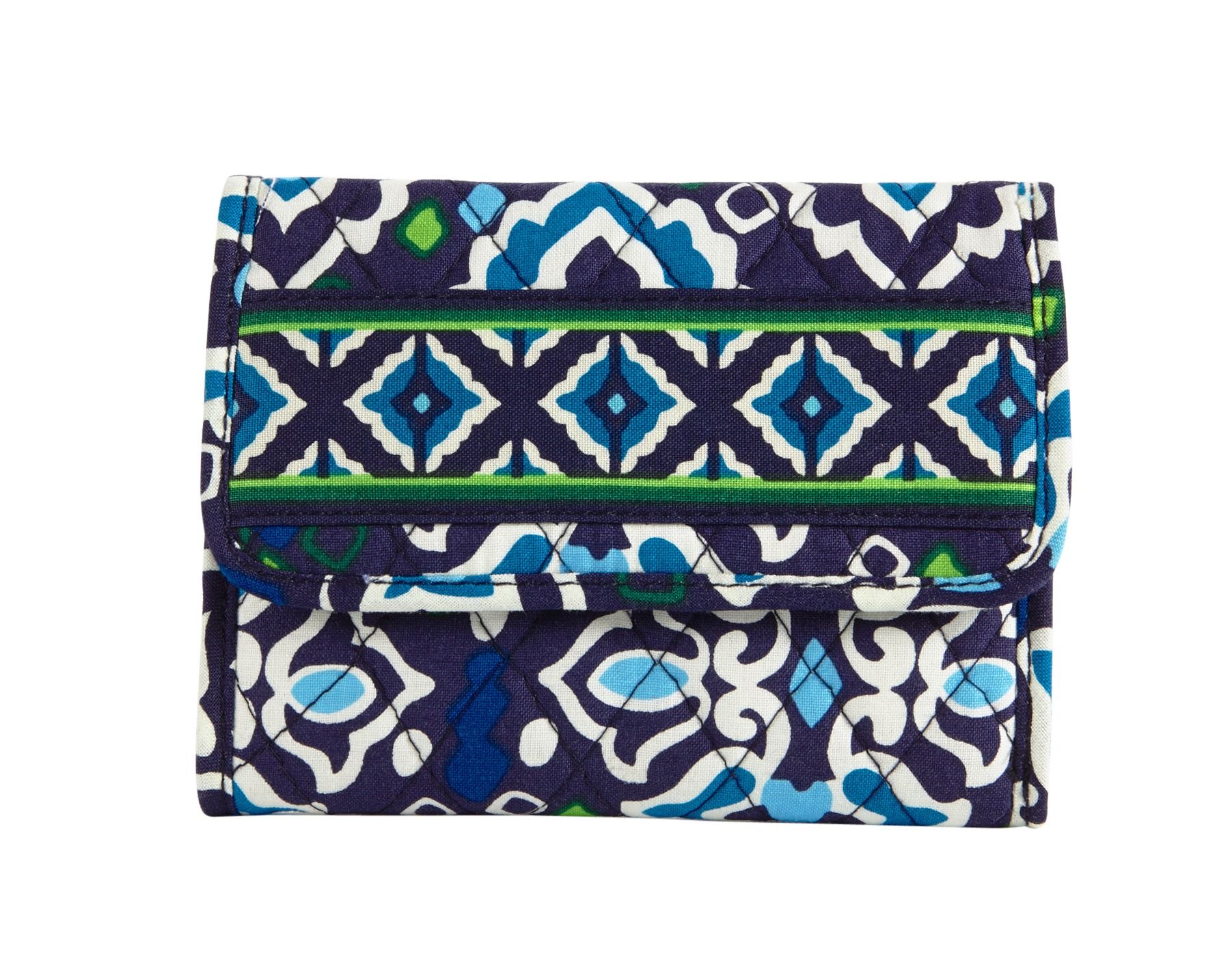 Vera Bradley Euro Wallet (Ink Blue)