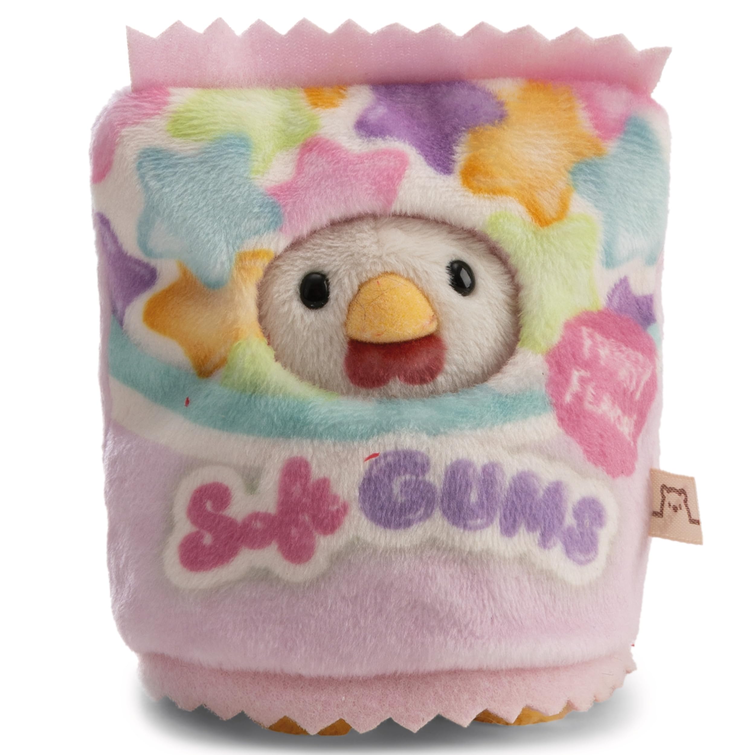 NICI Set soft toy cock Keko 8 cm with star & soft gums bag costume in gift box 8,5x6,5x10 cm - mymochi lifestyle plush, kawaii collectible, ideal for play, cuddling & collecting | 63382