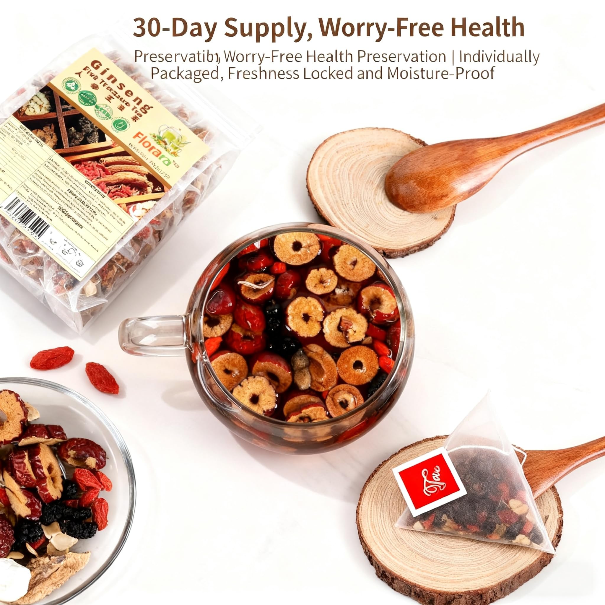 Amazon.com : Ginseng Five Treasures Tea - Kidney Cleanse Detox