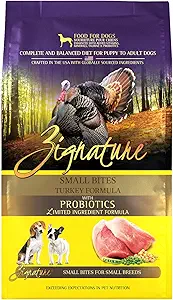 Zignature Turkey Limited Ingredient Formula Small Bites Dry Dog Food 4lb