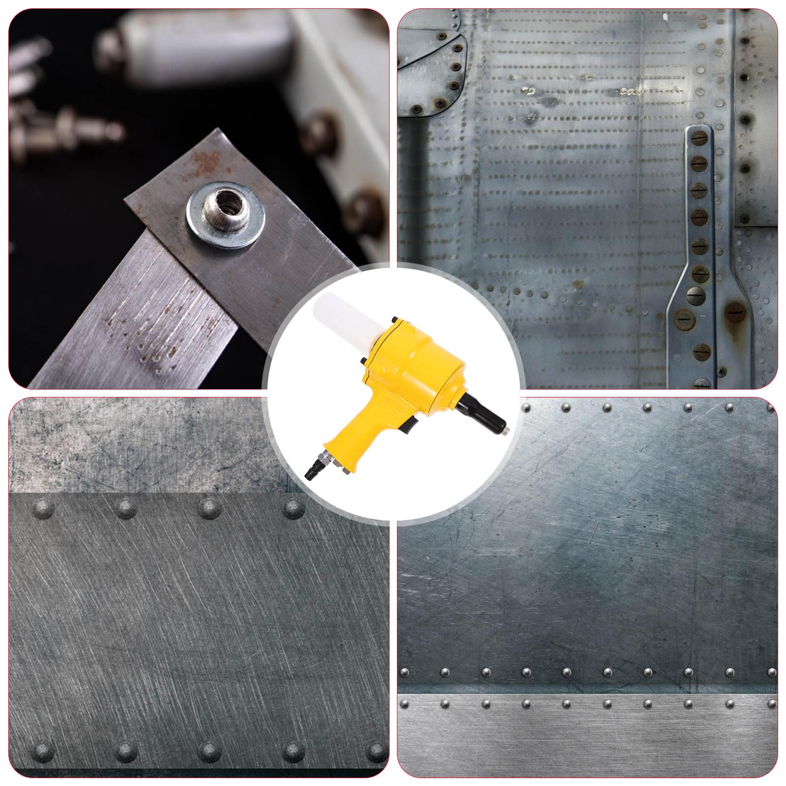 Beavorty Remachadora en Aleación de Aluminio Neumática de Alta Durabilidad Industrial Diseño Ligero y Estructura de Dos Garras para Uso Profesional