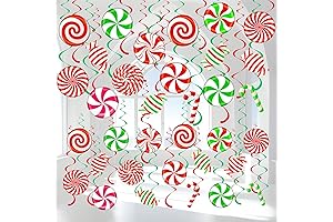 Kids Christmas Holiday Classroom Hanging Candy Swirls
