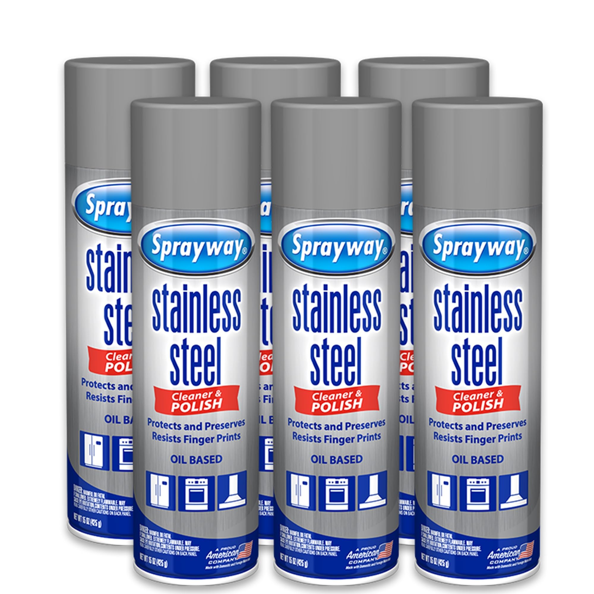 Sprayway Stainless Steel Cleaner Aerosol Spray