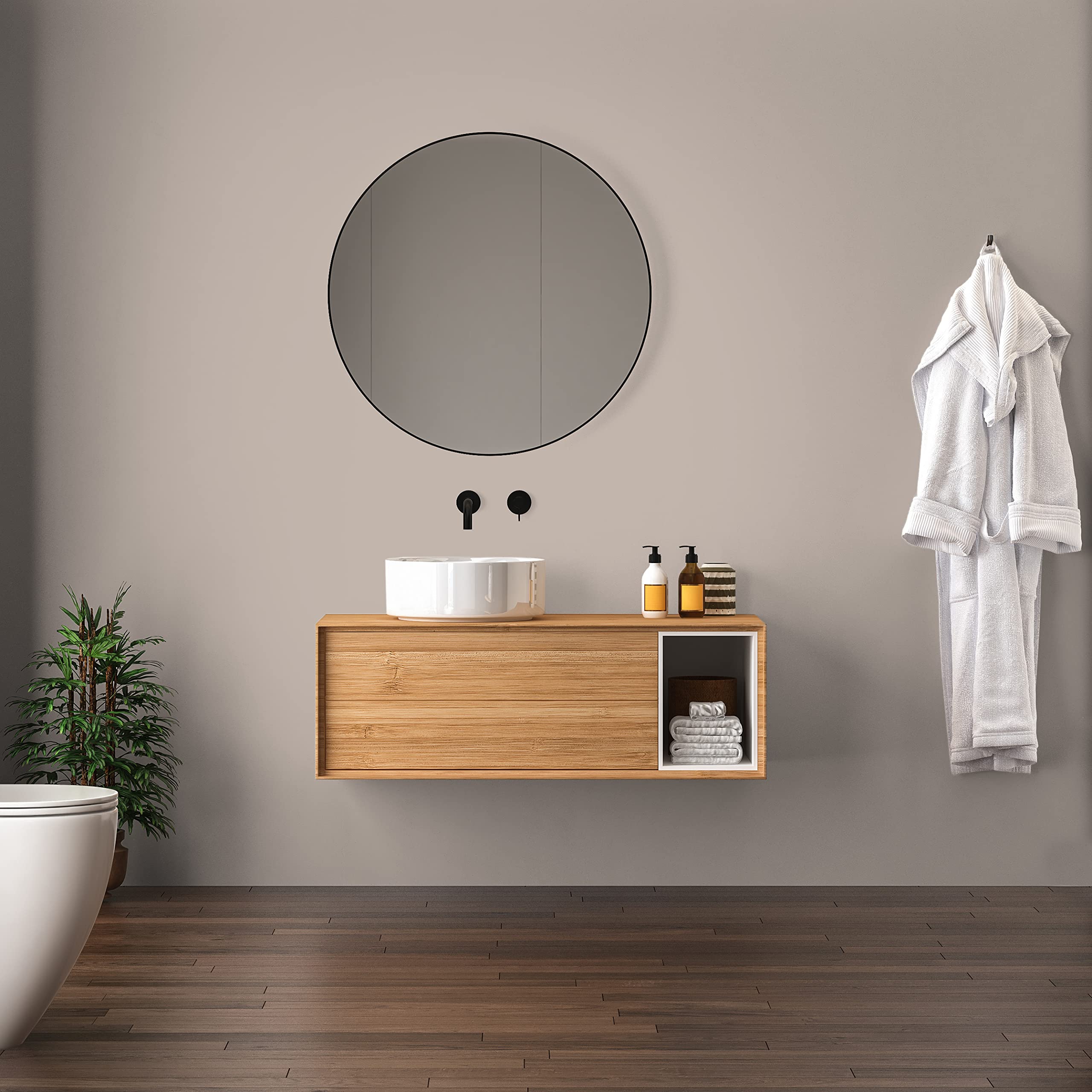 derendo Fühl Dich Wohl Wandfarbe Braun Cappuccino hohe Deckkraft matt hochdeckend 5l