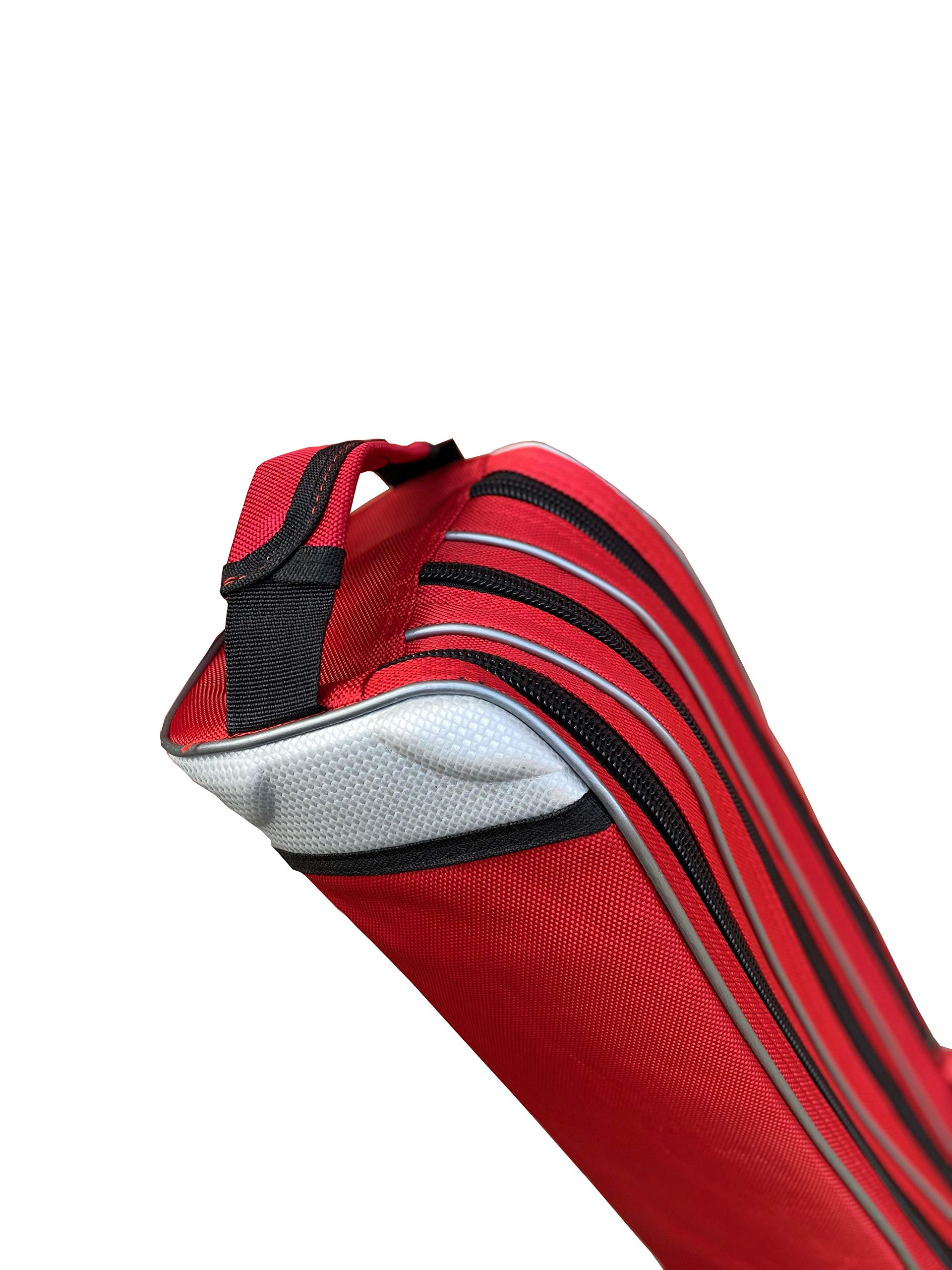 Étui Rigide Pour Canne à Pêche Mikado 140 Cm - 3 Compartiments, Avec Pieds Support - Protection Optimale (noir)