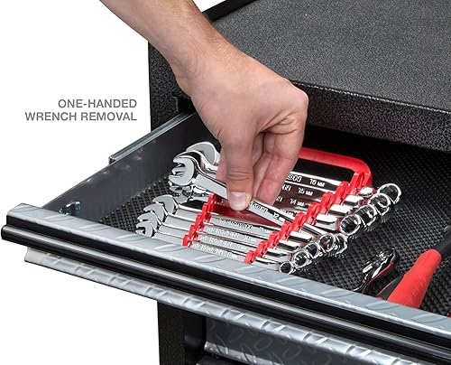 Miniatura 7 de TEKTON Soporte de llave de 9 herramientas (rojo)  79365