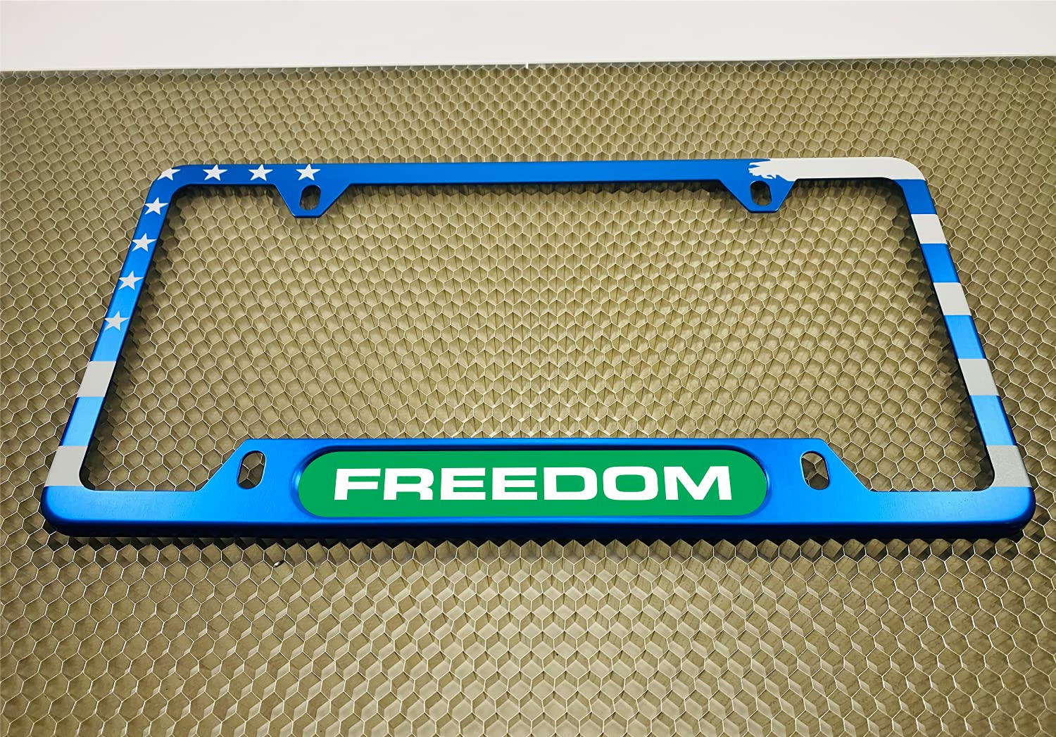 USA Patriotic | American Flag Custom Personalized Anodized Aluminum Thin Top | - Picture 33 of 133