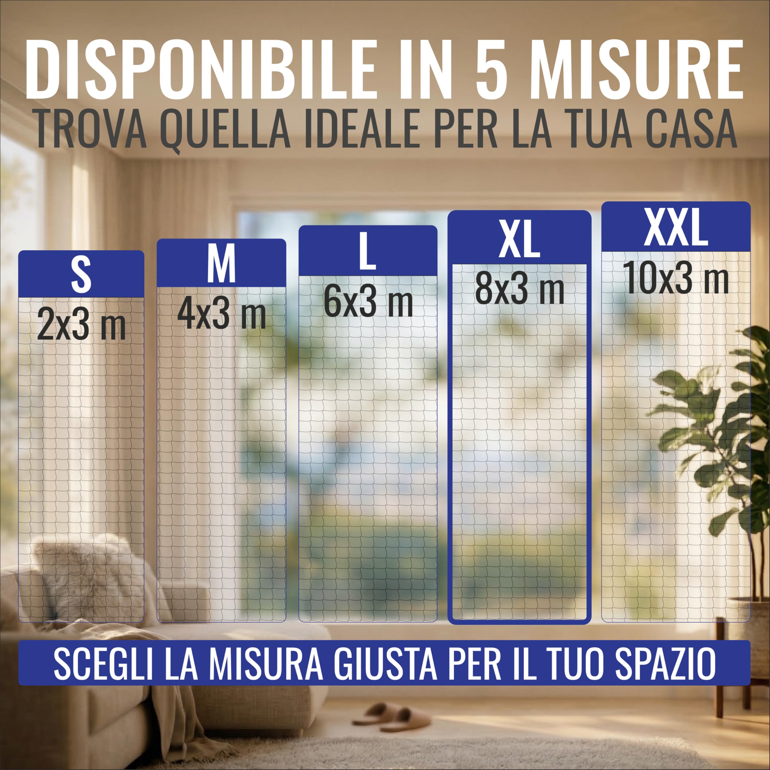 Rete per Gatti Balcone 8x3m – Trasparente | Rete Protezione Gatti con Installazione Senza Trapano o con Trapano | Kit Completo Incluso | Rete Gatti Finestra