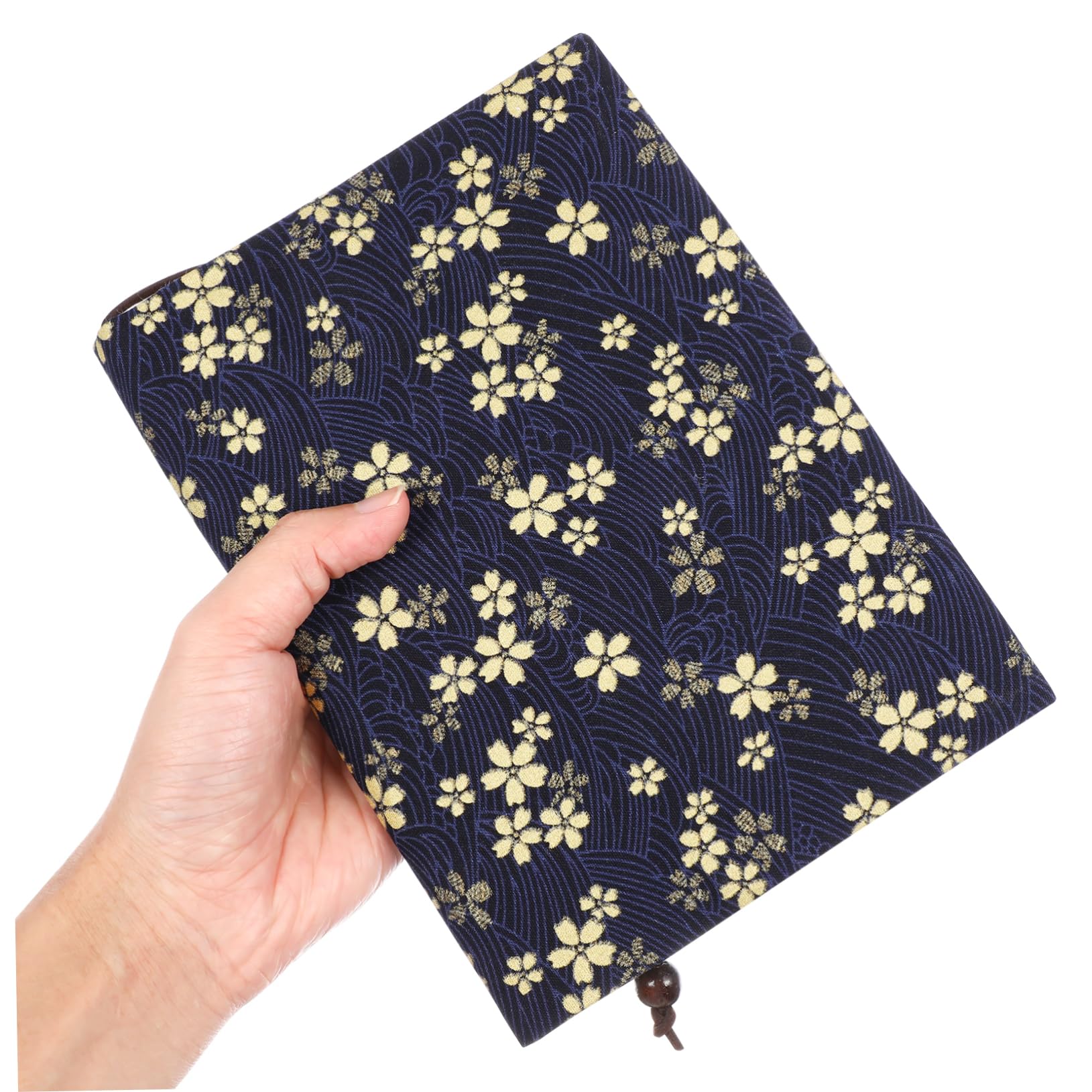 Copertina per Libri A5 in Stoffa Blu, Copertura Manuale