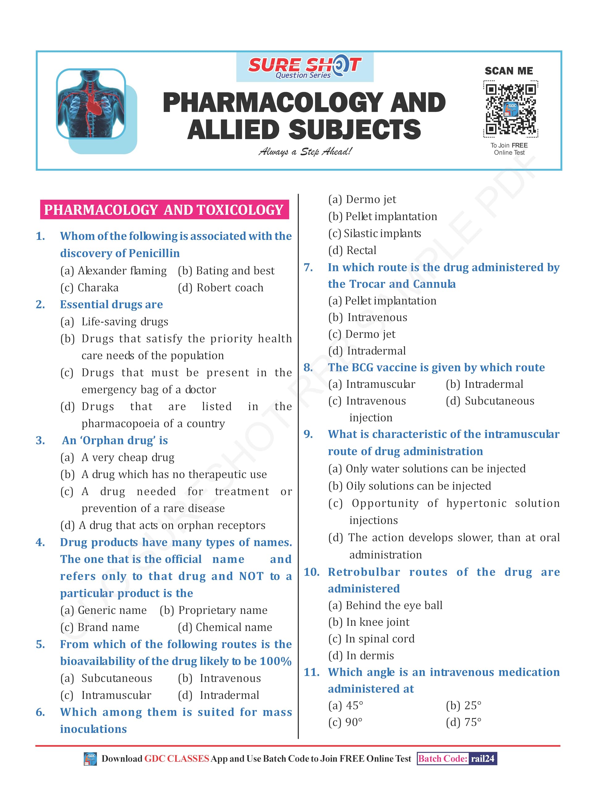 RAILWAY PHARMACIST (RRB PHARMACIST) FULLY COLOURED MCQ BOOK WITH ANSWER KEY (Sure Shot Question Bank)-2025 4