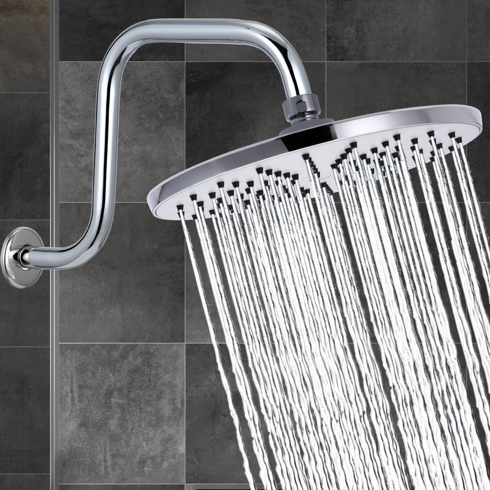 Sollbry Braccio doccia da 30 cm, estensione braccio doccia G3/4