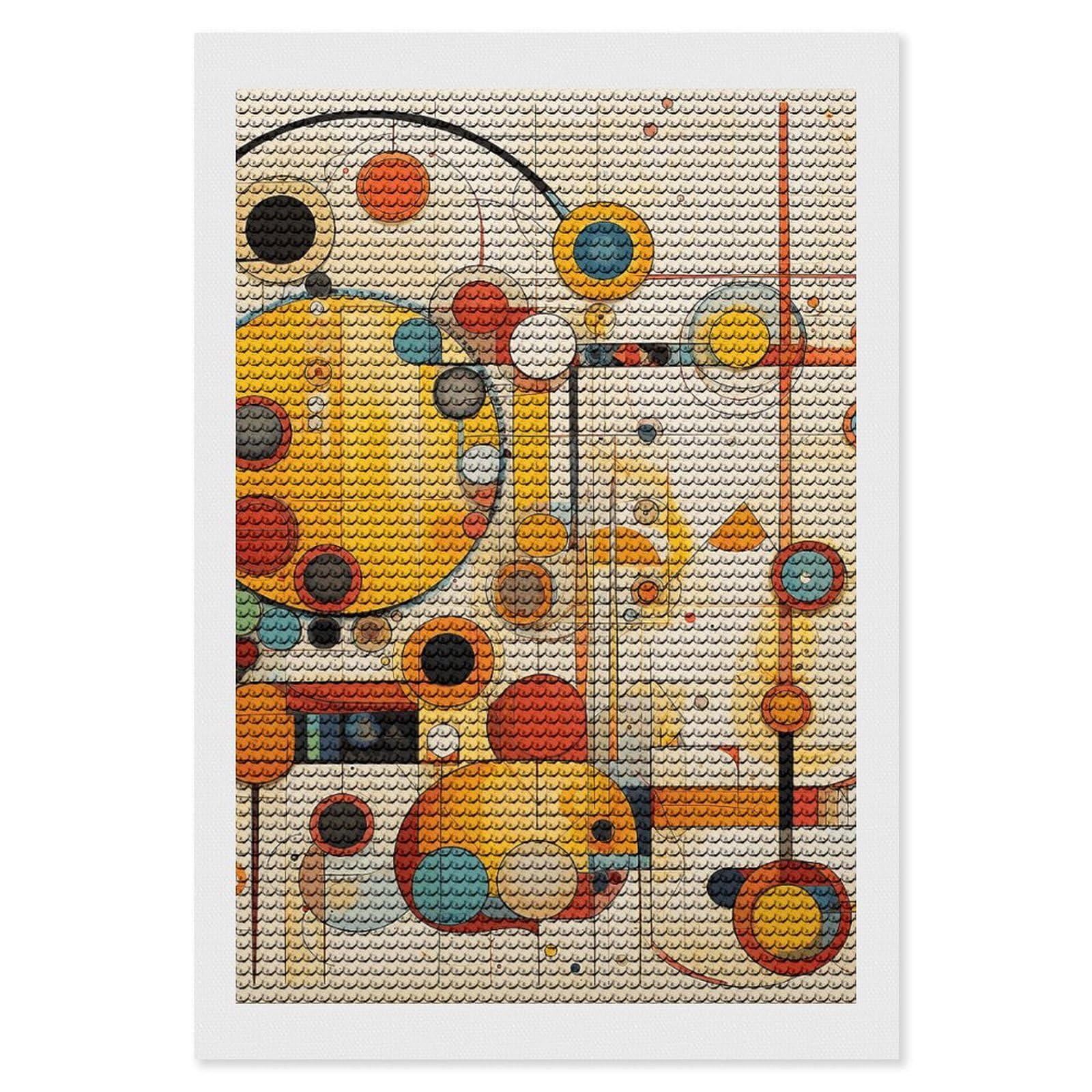 NONHAI Diamond Painting Kits for Adults - DIY Diamond Art Kits for Beginners - Full 5D Paint Drill Diamond Dots Paintings- Rich Swirls of Lines Diamonds Pictures Gem Art and Craft Wall Decor 8"x12"