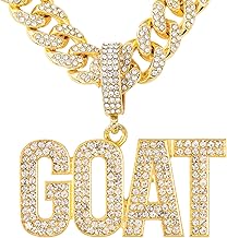 Techno Pave Men's Iced-Out Pendant Necklace – 24-Inch Chain, Hip-Hop Streetwear Jewelry