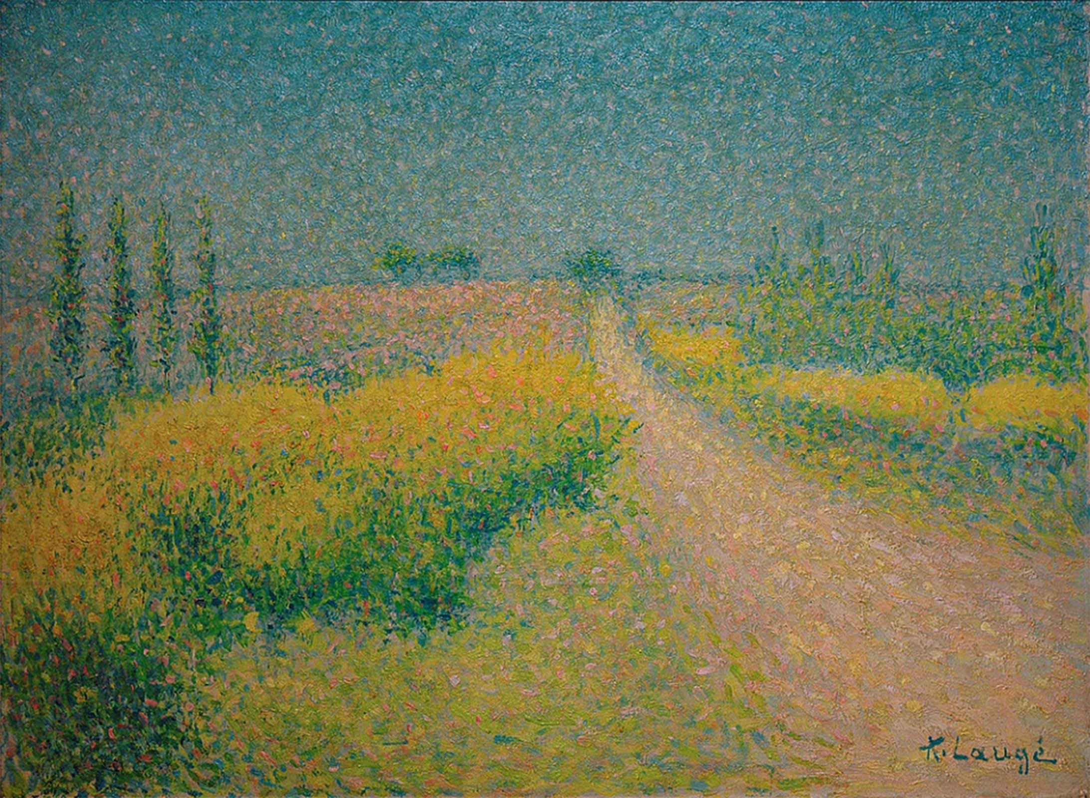 ARTXLXXBN Famous Painting Art Wall Decor Abstract Art Picture the Broom Road by Achille Lauge Animal Pictures for Home Decor 60x90cm