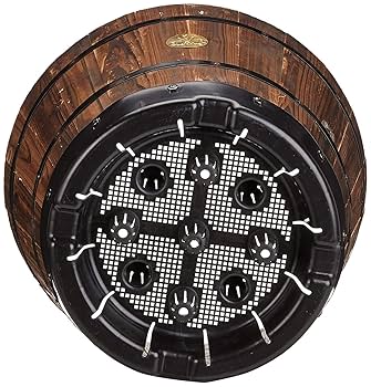 Wooden Barrel Planter Burnt Oak Finish By Vegtrug At Mitre 10