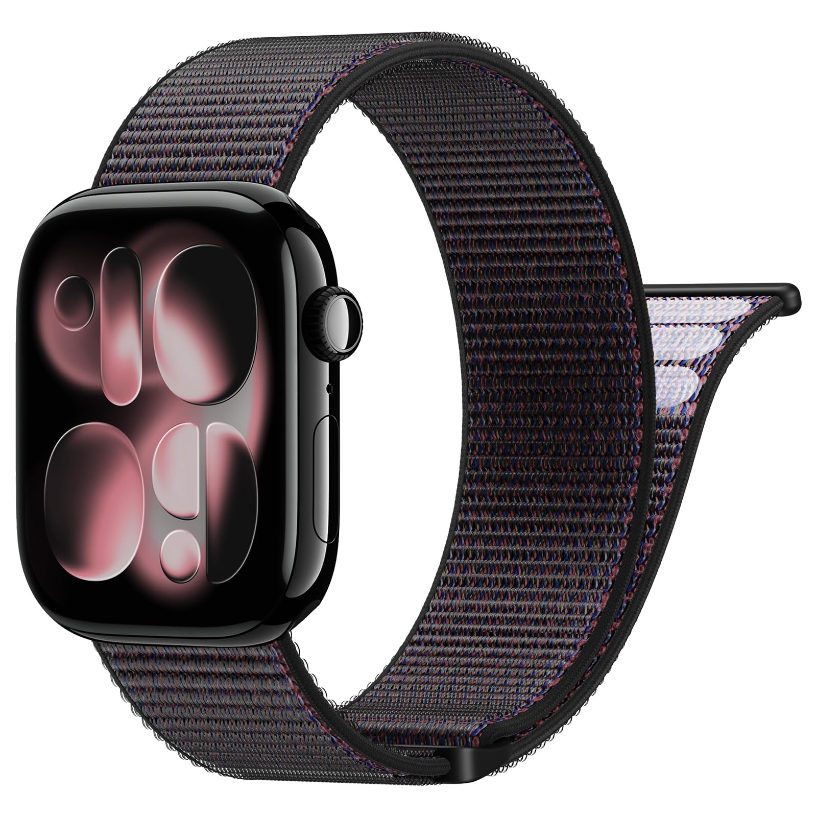 Yoohoo Nylon Armband Kompatibel mit Apple Watch Armband 40mm 41mm 42mm 38mm 46mm 44mm 45mm 49mm, Verstellbare Sport Armband für iWatch SE Ultra Ultra2 Series 10 9 8 7 6 5 4 3 2 1 Damen/Herren