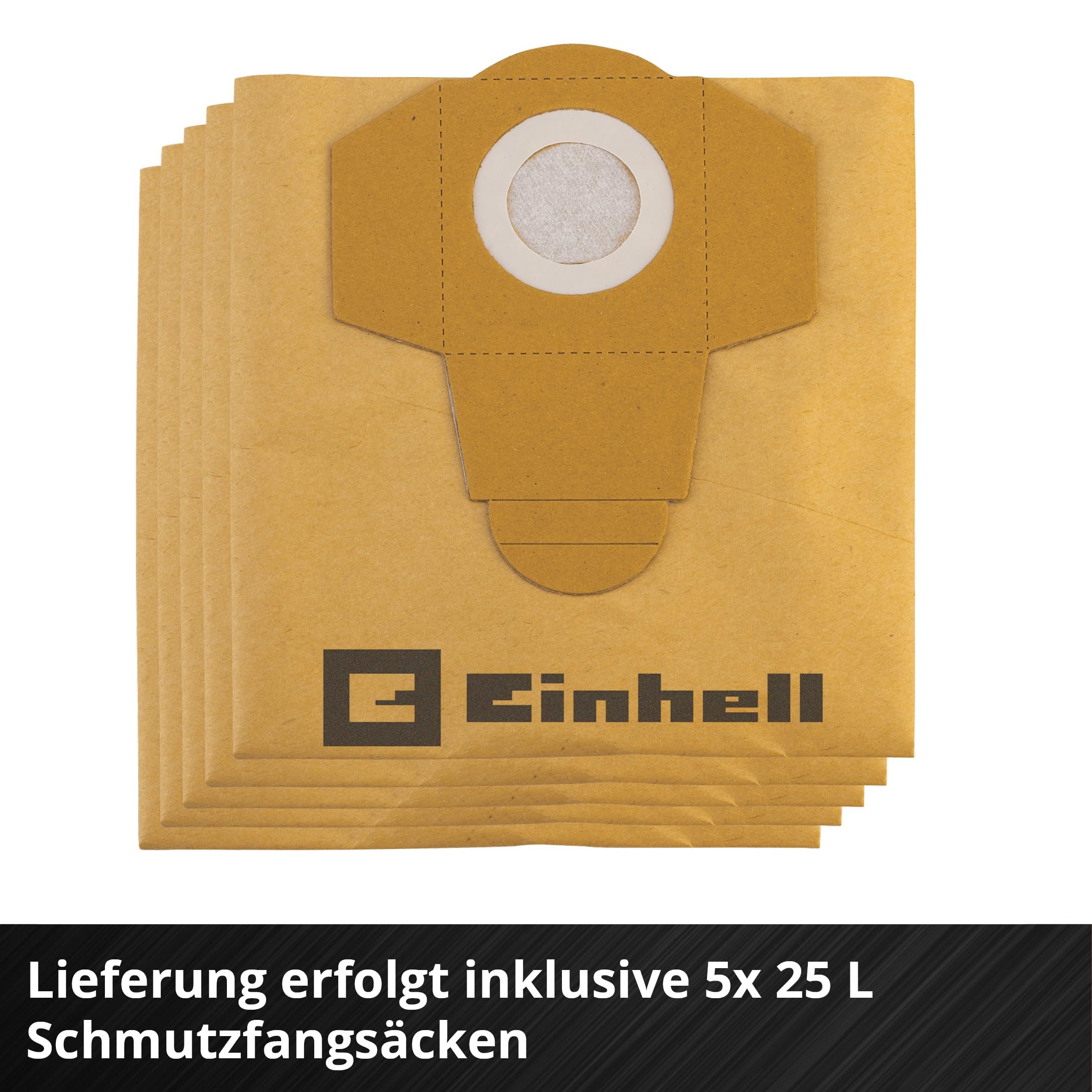 Einhell Nass-Trockensauger TC-VC 2555 A (850 W, 180 mbar Saugleistung, Automatiksteckdose, 25 L Auffangbehälter, Tragegriff, inkl. Düsen, Filter und Schmutzfangsack-Set)