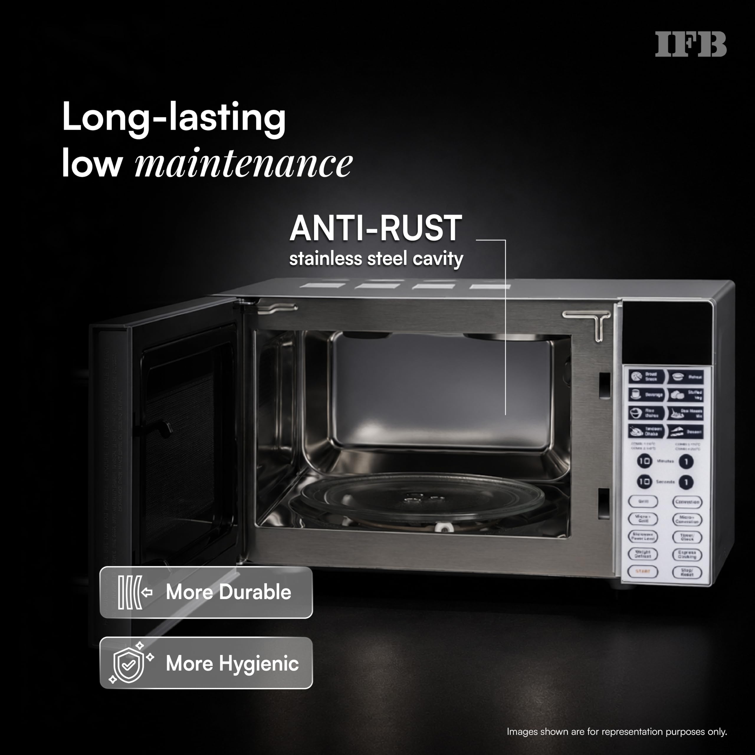 IFB 20L Convection Microwave Oven - Auto Cook -10 IFB 20L Convection Microwave Oven - Auto Cook -10