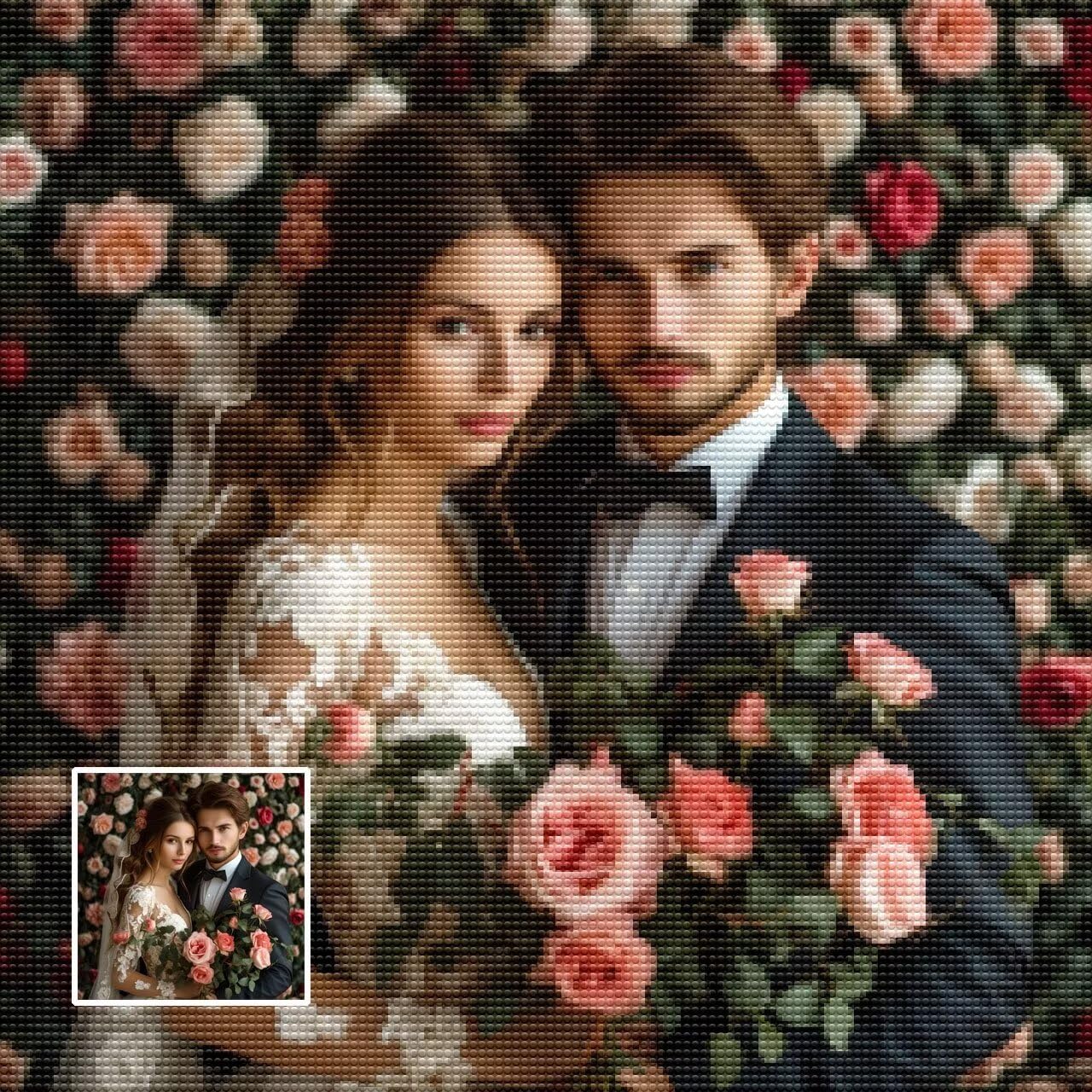 Diamond Painting Kit, Cuadro Personalizado Con Foto, 5D DIY Pintura Diamante Embroidery Art, Diamante Cuadrado/Redondo, Personalizada Decor De La Pared Del Hogar, Varios Tamaños 90x160 cm T-30