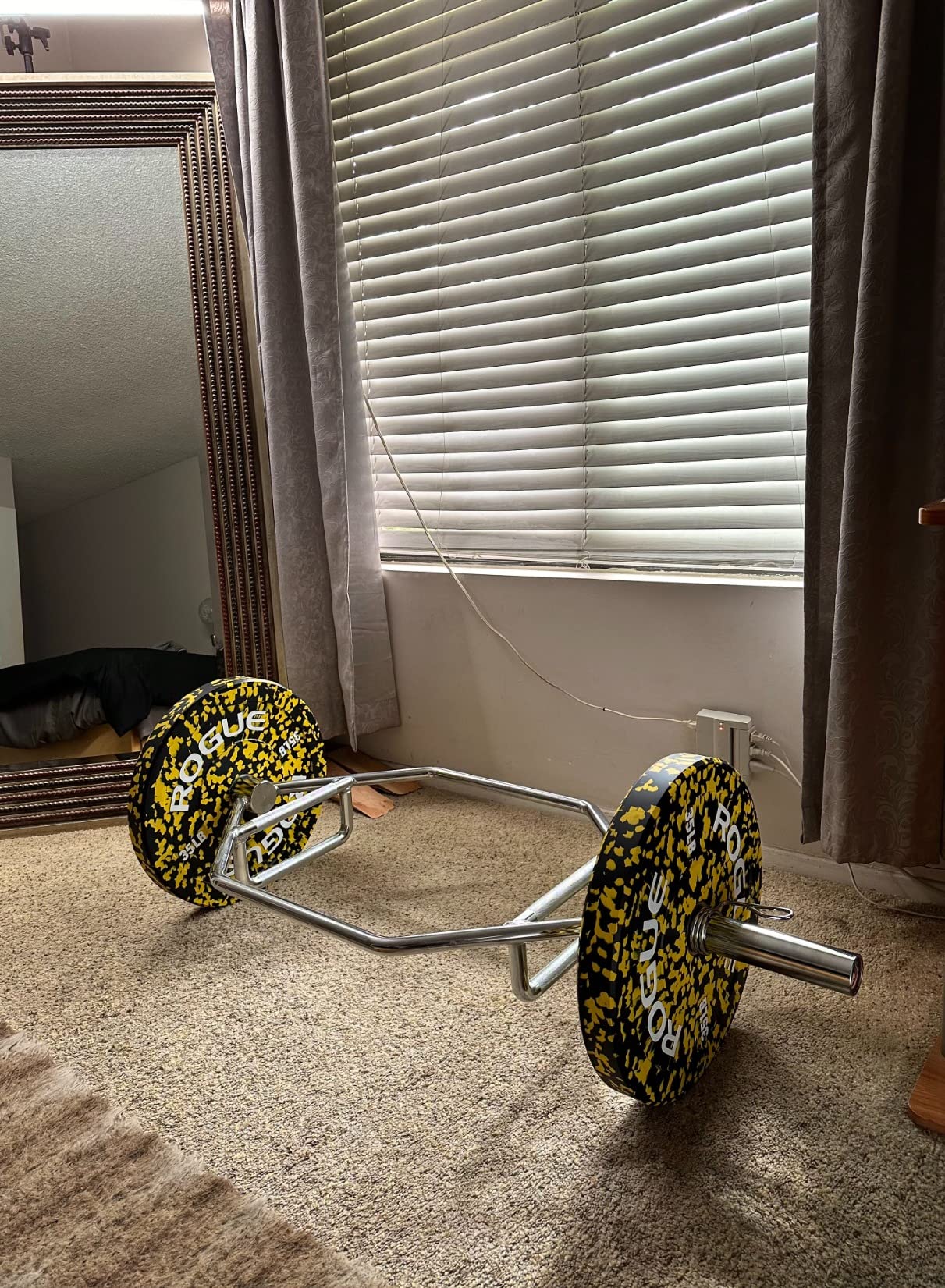 Titan Trap Bar on a rubber gym floor