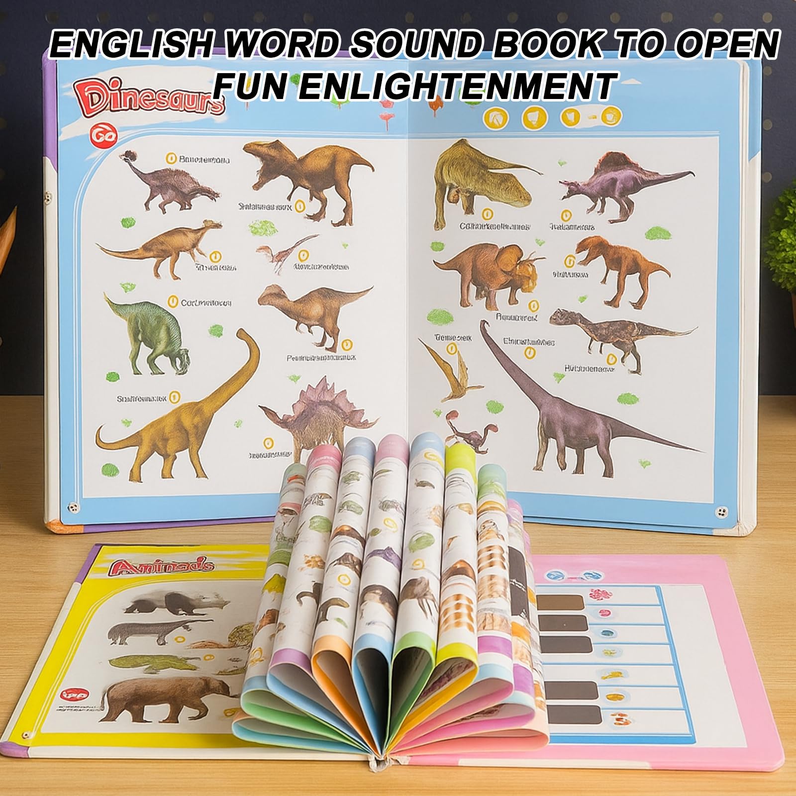 First English Words Sound Book, My First English Sound Toy with 470+ Words and 21 Themes - Image 3