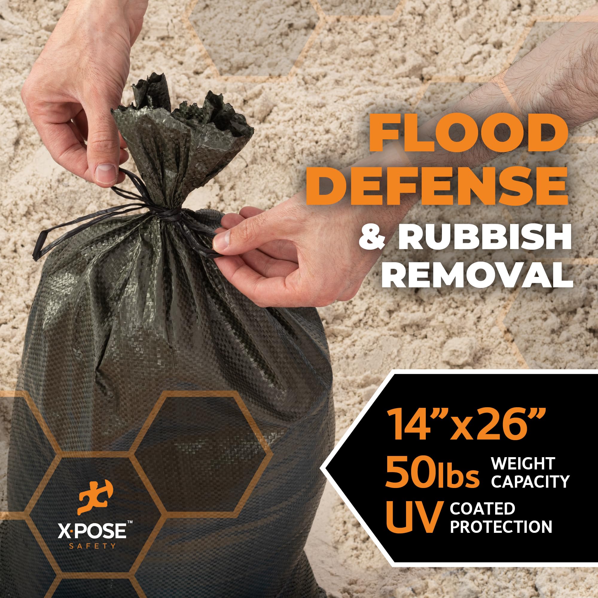 Amazon.co.jp: Xpose 安全高耐久サンドバッグ ネクタイひも付き – 空の