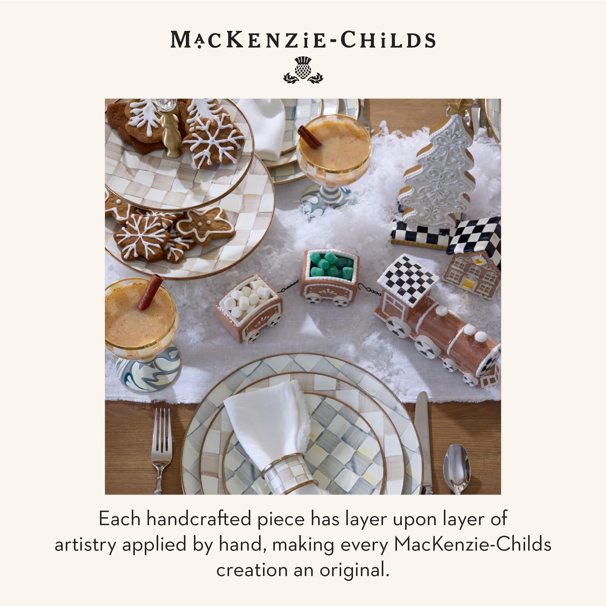 Amazon.com: MACKENZIE-CHILDS Gingerbread Illuminated Building