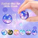 50 Pieces Galaxy Bouncy Balls Bulk 32 mm Space Theme Bouncy Balls Rubber Bouncing Balls Anxiety Fidget Sensory Balls for Party Favors, Gift Bag Filling, Birthday Party Supplies gallery image