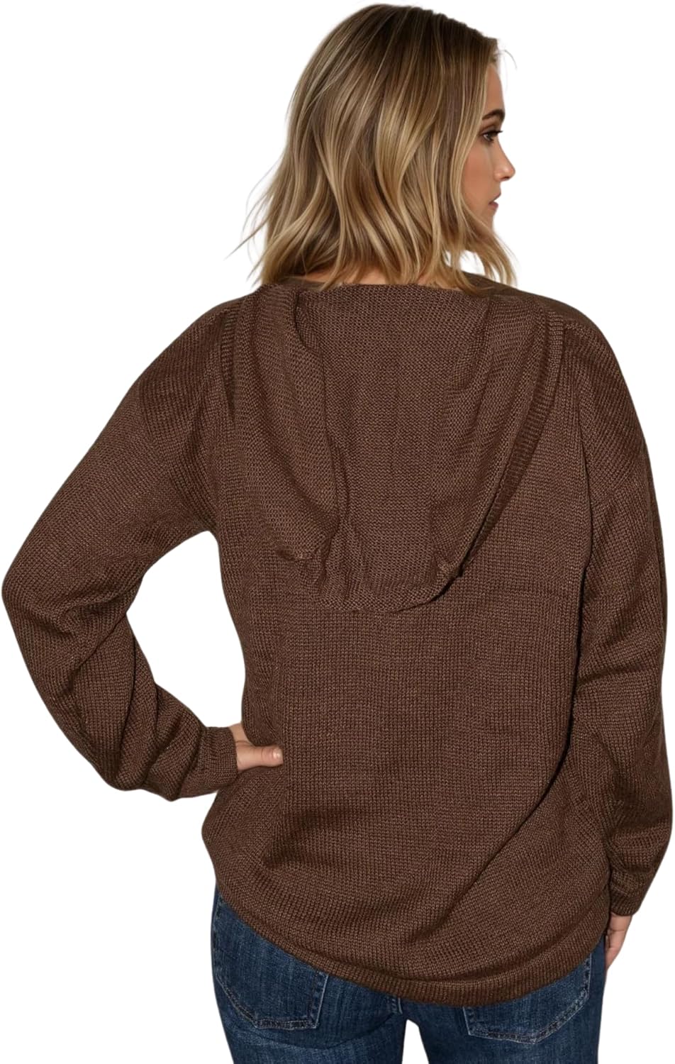 Gamboa Alpaca Hooded Sweater for Men and Women Light and Softness Hoodie Wool Knitted Fall Winter Sweaters - Image 4