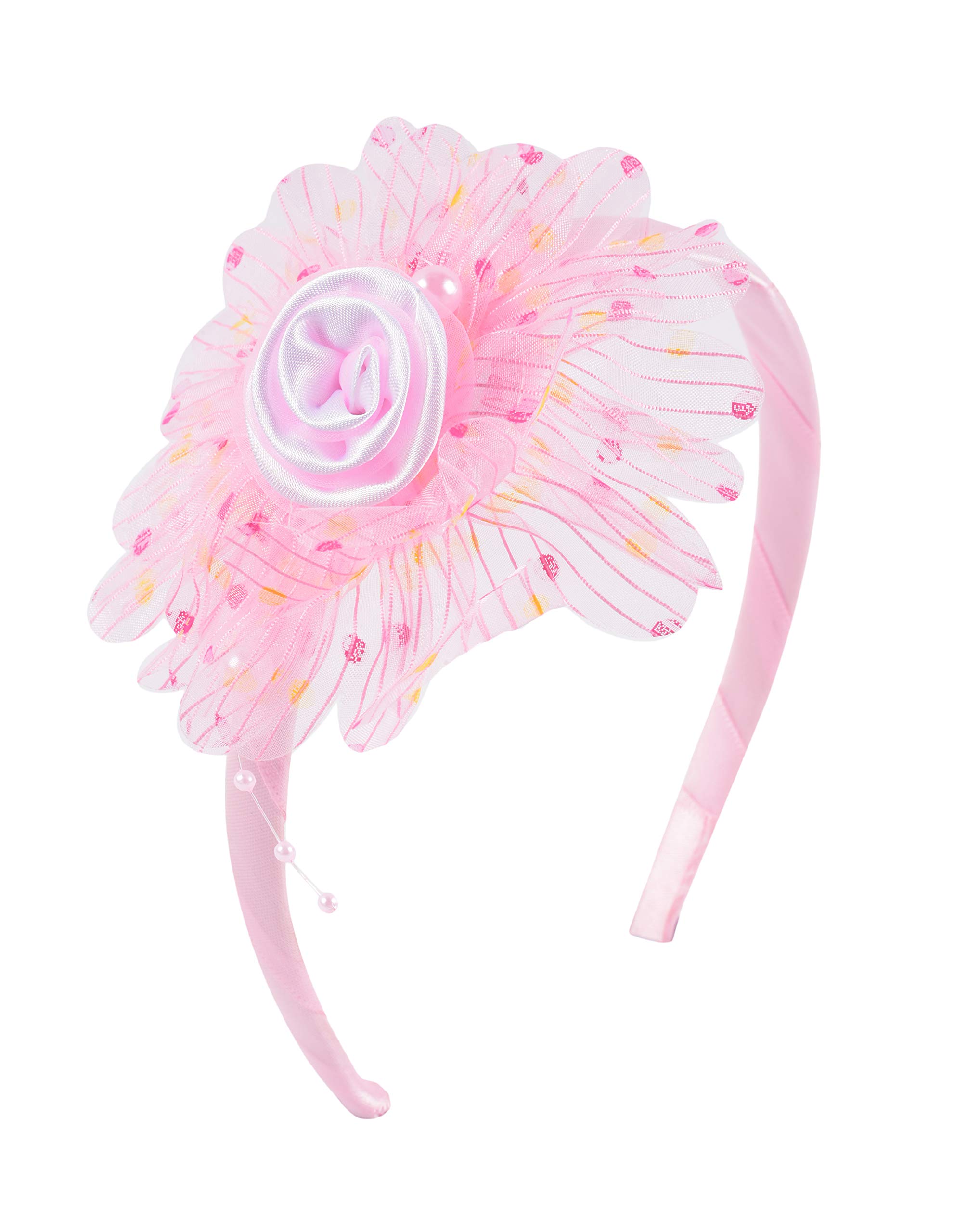 Yellow Bee Ruffle Flower Hairband with Pearl Detailing, 1 Piece, Pink (B08CMP64VJ) Amazon Price History, Amazon Price Tracker