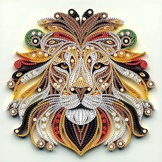 5D Diamond Art Kits for Adults,Lion Special Shape Diamond Painting Kits for Beginners, Animal DIY Crystal Diamond Dots Gem Art Craft for Home Decor 11.8x11.8 Inch
