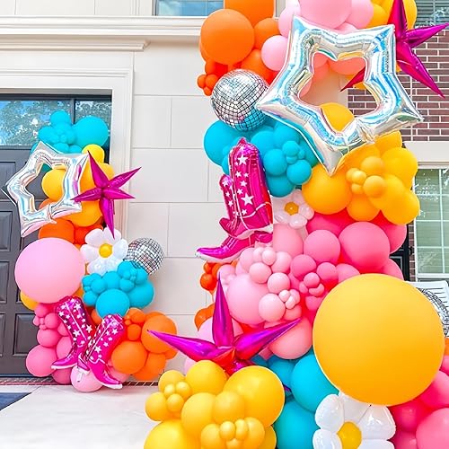 Miniatura 8 de 4 botas de vaquera rosa+sombrero de papel de aluminiodecoraciones de primer cumpleaños de rodeo niñadecoraciones de fiesta de vaca occidentalbotas