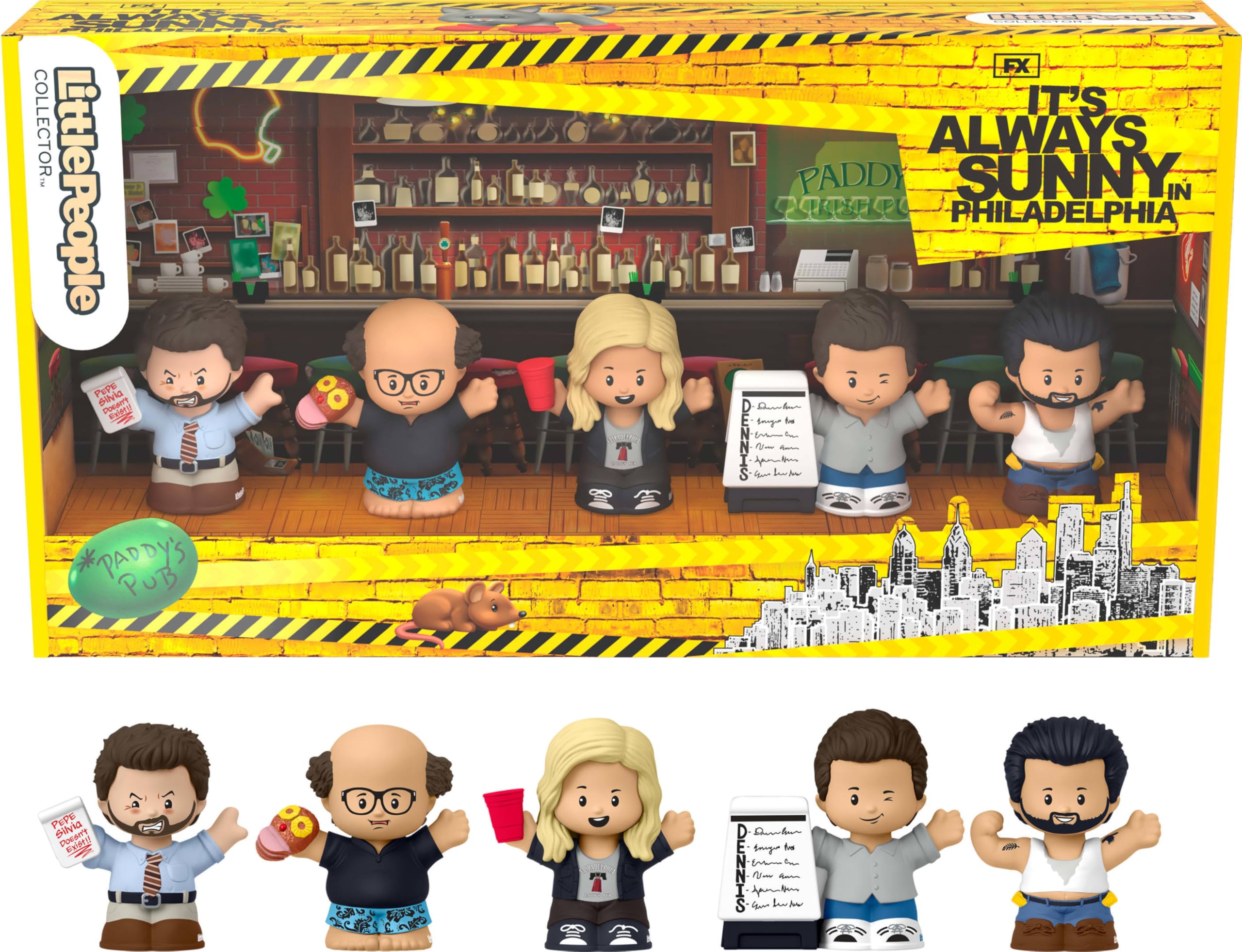 Little People Collector It’s Always Sunny in Philadelphia Special Edition Figure Set for Adults & Fans in Display Box (Amazon Exclusive)